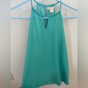 3/25$ Finn and Grace beautiful teal halter top XS